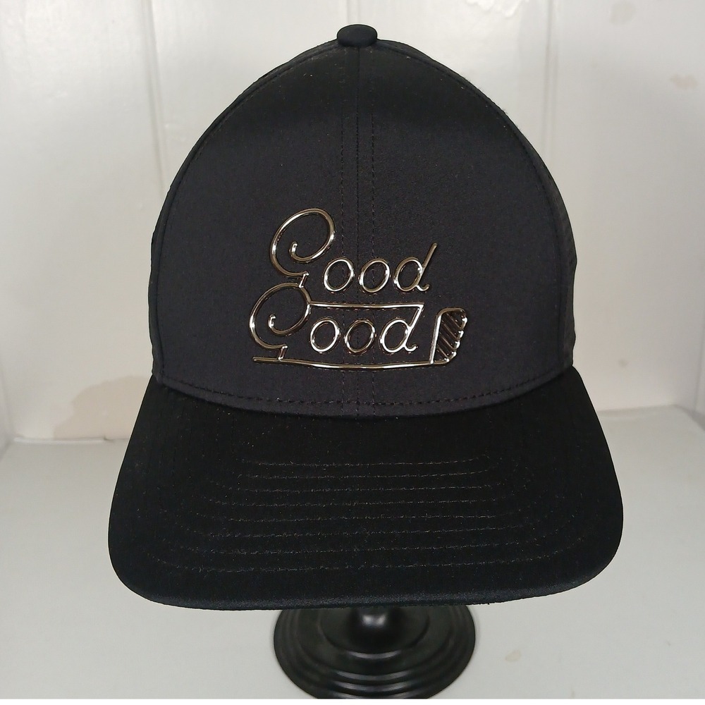 Good Good Golf Life Trucker Hat Mens OS Black High Gloss Perforated Snapback